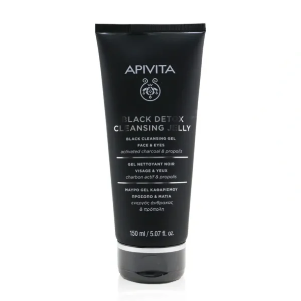 Online Apivita Black Detox Cleansing Jelly For Face & Eyes 150ml/5.07oz - GlowEssence Care - Embrace the Essence of Radiance with Premium Skincare Solutions