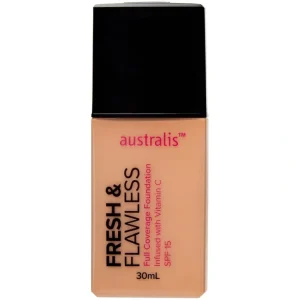 Discount Australis Fresh & Flawless Foundation 30ml - Bare Beige - GlowEssence Care - Embrace the Essence of Radiance with Premium Skincare Solutions