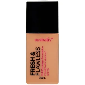 Sale Australis Fresh & Flawless Foundation 30ml - Fawn - GlowEssence Care - Embrace the Essence of Radiance with Premium Skincare Solutions