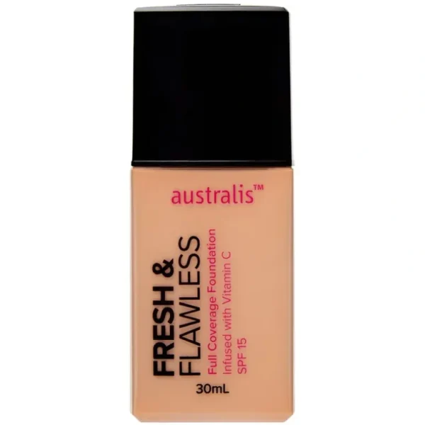 Clearance Australis Fresh & Flawless Foundation 30ml - Latte - GlowEssence Care - Embrace the Essence of Radiance with Premium Skincare Solutions