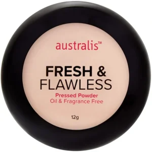 Shop Australis Fresh & Flawless Pressed Powder 11g - Deep Natural - GlowEssence Care - Embrace the Essence of Radiance with Premium Skincare Solutions