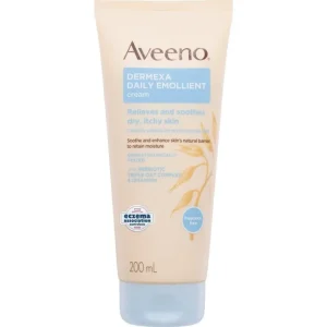Clearance Aveeno Dermexa Daily Emollient Cream 200 ml - GlowEssence Care - Embrace the Essence of Radiance with Premium Skincare Solutions