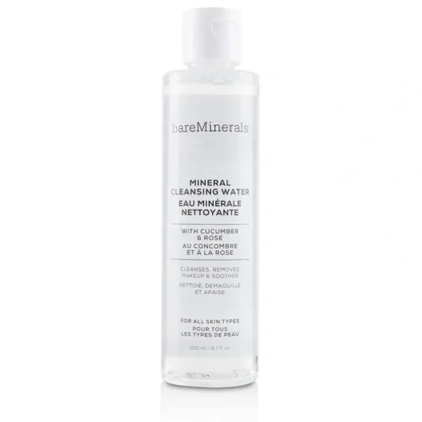 Store BareMinerals Mineral Cleansing Water with Cucumber & Rose 200ml/6.7oz - GlowEssence Care - Embrace the Essence of Radiance with Premium Skincare Solutions