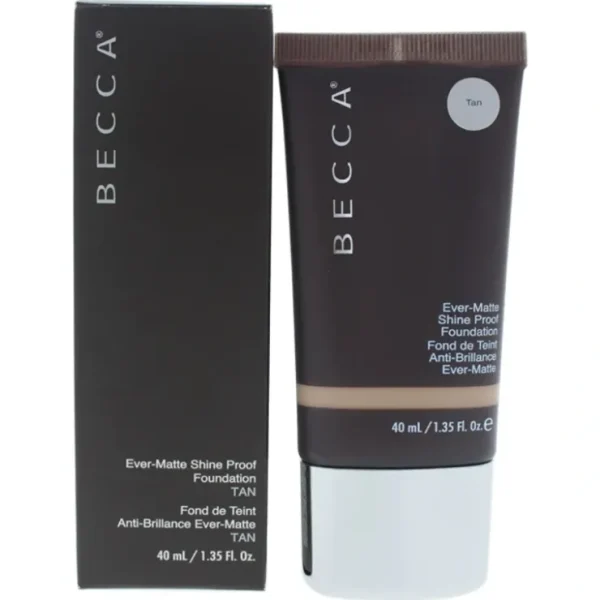 Complexion-care*Becca Ever-Matte Shine Proof Foundation - Tan by Becca for Women - 1.35 oz Foundation - GlowEssence Care - Embrace the Essence of Radiance with Premium Skincare Solutions