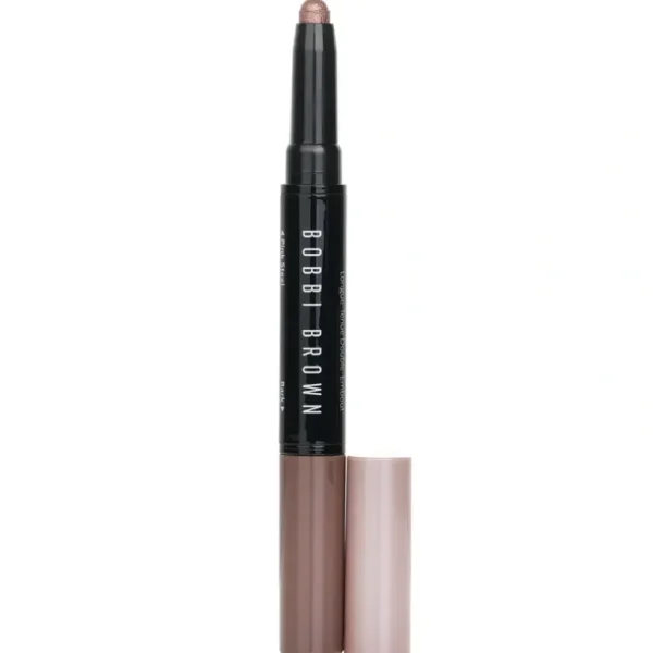 Clearance Bobbi Brown Dual Ended Long Wear Cream Eyeshadow Stick - # Pink Steel Shimmer/Bark Matte 1.6g/0.05oz - GlowEssence Care - Embrace the Essence of Radiance with Premium Skincare Solutions