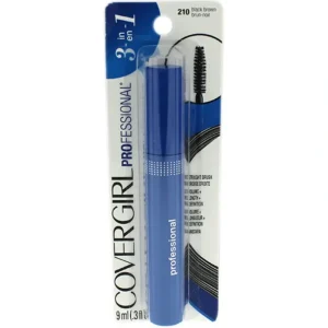 New CoverGirl Professional 3-in-1 Straight Brush Mascara - # 210 Black Brown by CoverGirl for Women - 0.3 oz Mascara - GlowEssence Care - Embrace the Essence of Radiance with Premium Skincare Solutions