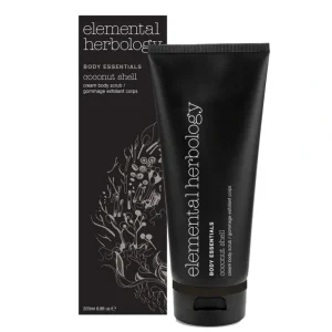 New Elemental Herbology Coconut Shell Cream Body Scrub 200ml - GlowEssence Care - Embrace the Essence of Radiance with Premium Skincare Solutions