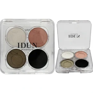 Best Eyeshadow Palette - 406 Vitsippa by Idun Minerals for Women - 4 x 0.03 oz Eye Shadow - GlowEssence Care - Embrace the Essence of Radiance with Premium Skincare Solutions
