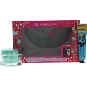 New Glamglow Hydration Love Fest Set by Glamglow for Women - 3 Pc 1.7oz Moisturetrip, 1oz Thirstymud, 1 Eyeboost Mask - GlowEssence Care - Embrace the Essence of Radiance with Premium Skincare Solutions