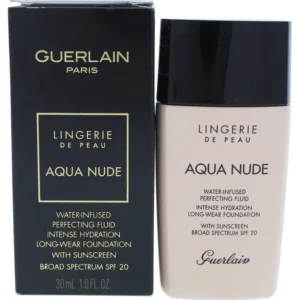 Complexion-care*Guerlain Lingerie de Peau Aqua Nude Foundation SPF 20 - 01N Very Light by Guerlain for Women - 1 oz Foundation - GlowEssence Care - Embrace the Essence of Radiance with Premium Skincare Solutions