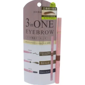 Store Jourmoe 3 In One Eyebrow - 01 Light Brown by Jourmoe for Women - 1 Pc Eyebrow - GlowEssence Care - Embrace the Essence of Radiance with Premium Skincare Solutions