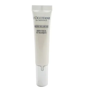 New L'Occitane Reine Blanche Illuminating Eye Care & Mask 15ml/0.5oz - GlowEssence Care - Embrace the Essence of Radiance with Premium Skincare Solutions