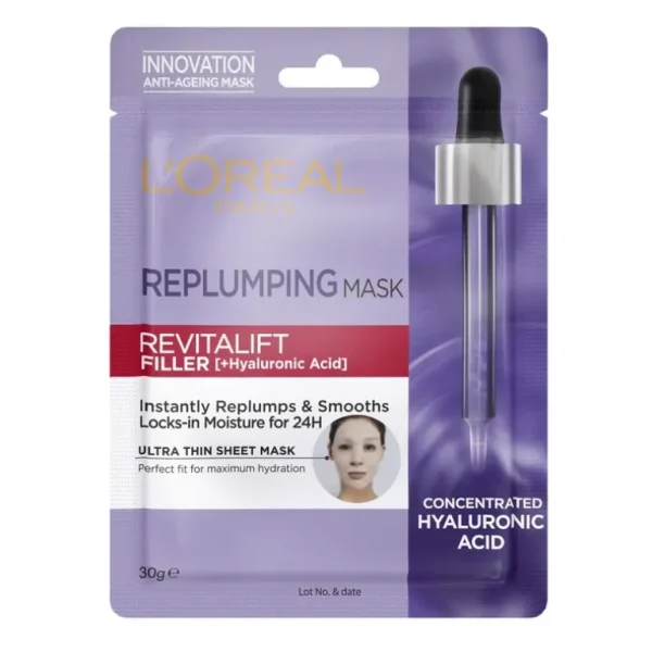 Discount L'Oreal Paris Revitalift Filler Tissue Radiant Mask 30g - GlowEssence Care - Embrace the Essence of Radiance with Premium Skincare Solutions