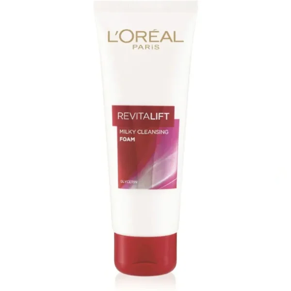 New L'Oreal Paris Revitalift Milky Cleansing Foam 100ml - GlowEssence Care - Embrace the Essence of Radiance with Premium Skincare Solutions