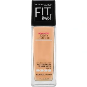 Best Maybelline Fit Me Dewy + Smooth Foundation 30ml Medium Buff - GlowEssence Care - Embrace the Essence of Radiance with Premium Skincare Solutions