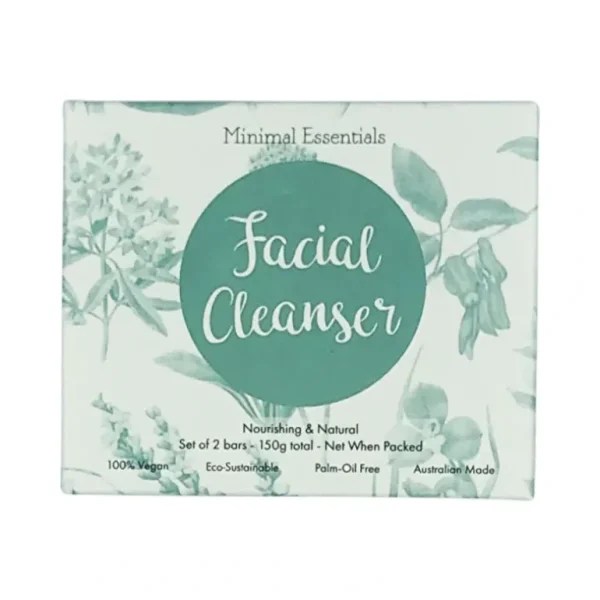 New Minimal Essentials Facial Cleansing Bar (Nourishing & Natural) x 2 Pack ( net) 150g - GlowEssence Care - Embrace the Essence of Radiance with Premium Skincare Solutions