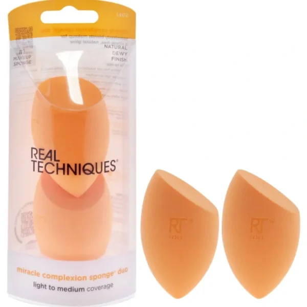 Discount Miracle Complexion Sponge Duo - 1462 by Real Techniques for Women - 2 Pc Sponge - GlowEssence Care - Embrace the Essence of Radiance with Premium Skincare Solutions