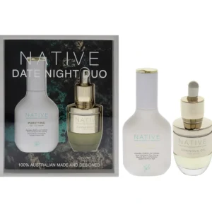 Beauty<Native Date Night Duo by Klara for Women - 2 Pc 1.35oz Purifying Gel Cleanser, 1oz Luminous Oil Pure Glow - GlowEssence Care - Embrace the Essence of Radiance with Premium Skincare Solutions