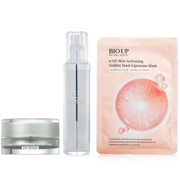 Shop Natural Beauty Deluxe Anti-Aging Bundle 3pcs - GlowEssence Care - Embrace the Essence of Radiance with Premium Skincare Solutions