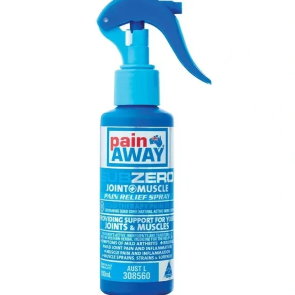 Shop Pain Away Sub Zero Pain Relief Spry 100ml - GlowEssence Care - Embrace the Essence of Radiance with Premium Skincare Solutions