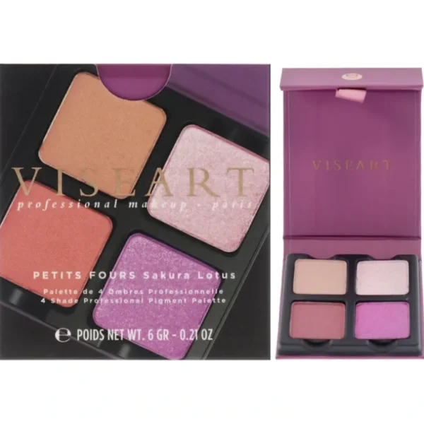 New Petits Fours Eyeshadow Palette - Sakura Lotus by Viseart Paris for Women - 0.21 oz Eye Shadow - GlowEssence Care - Embrace the Essence of Radiance with Premium Skincare Solutions