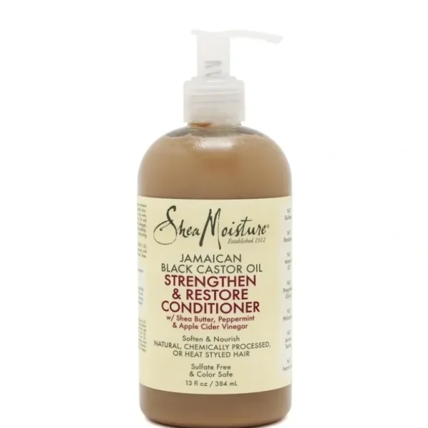 New Shea Moisture Jamaican Black Castor Oil Strengthen & Restore Shampoo 384ml - GlowEssence Care - Embrace the Essence of Radiance with Premium Skincare Solutions