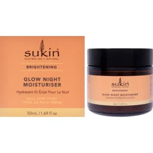 Complexion-care*Sukin Brightening Glow Night Moisturiser by Sukin for Women - 1.69 oz Moisturizer - GlowEssence Care - Embrace the Essence of Radiance with Premium Skincare Solutions