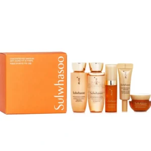 Outlet Sulwhasoo Concentrated Ginseng Anti Aging Set: 5pcs - GlowEssence Care - Embrace the Essence of Radiance with Premium Skincare Solutions