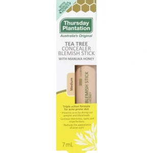 Outlet Thursday Plantation Tea Tree Blemish Stick With Manuka Honey 7ml - Medium - GlowEssence Care - Embrace the Essence of Radiance with Premium Skincare Solutions