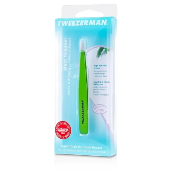 Online Tweezerman Slant Tweezer - Green Apple - GlowEssence Care - Embrace the Essence of Radiance with Premium Skincare Solutions