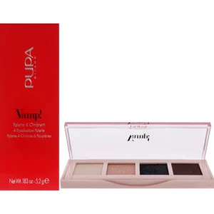 Online Vamp! 4 Eyeshadow Palette - 006 Deep Nude by Pupa Milano for Women - 0.183 oz Eye Shadow - GlowEssence Care - Embrace the Essence of Radiance with Premium Skincare Solutions
