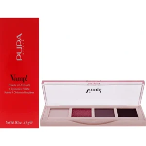 Outlet Vamp! 4 Eyeshadow Palette - 004 Vibrant Plum by Pupa Milano for Women - 0.183 oz Eye Shadow - GlowEssence Care - Embrace the Essence of Radiance with Premium Skincare Solutions