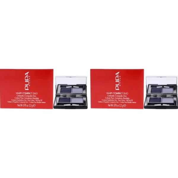 Best Vamp! Compact Duo Eyeshadow - 012 Magnetic Blue by Pupa Milano for Women - 0.078 oz Eye Shadow - Pack of 2 - GlowEssence Care - Embrace the Essence of Radiance with Premium Skincare Solutions