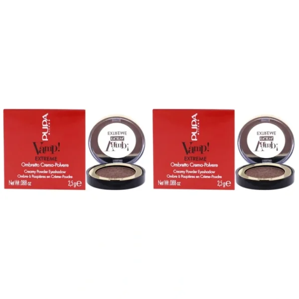 Clearance Vamp! Extreme Eyeshadow - 002 Extreme Copper by Pupa Milano for Women - 0.088 oz Eye Shadow - Pack of 2 - GlowEssence Care - Embrace the Essence of Radiance with Premium Skincare Solutions