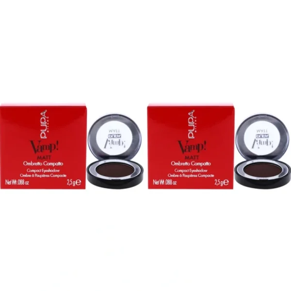 Best Vamp! Matt Compact Eyeshadow - 050 Dark Chocolate by Pupa Milano for Women - 0.088 oz Eye Shadow - Pack of 2 - GlowEssence Care - Embrace the Essence of Radiance with Premium Skincare Solutions