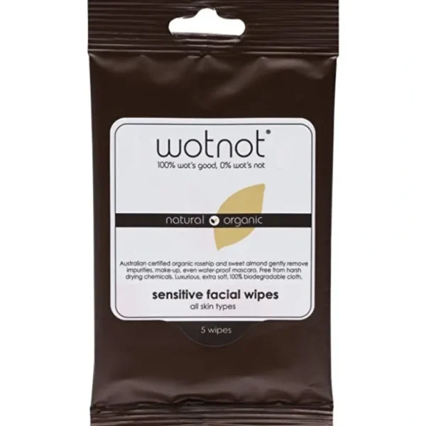 Sale Wotnot Naturals All Natural Face Wipes Sensitive x 5 Pack - GlowEssence Care - Embrace the Essence of Radiance with Premium Skincare Solutions